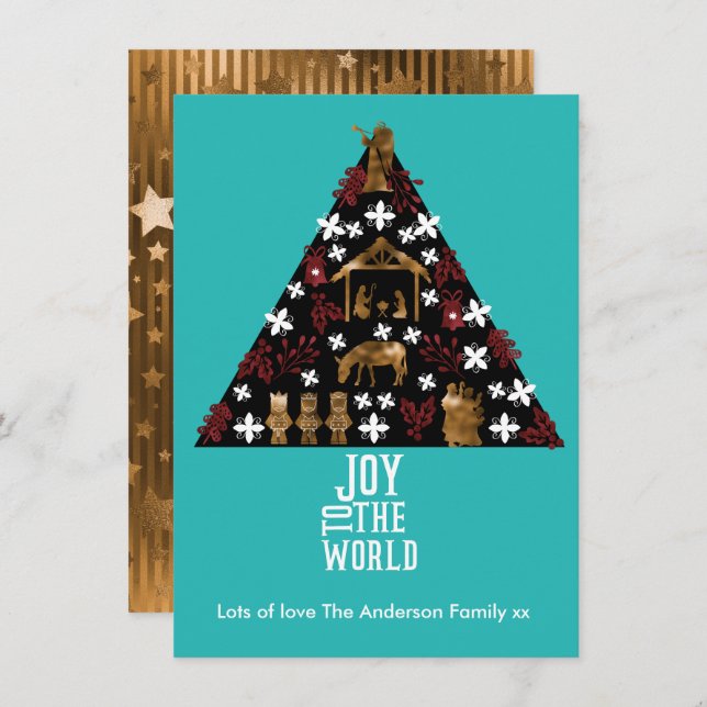 Christmas Joy To The World Holiday (Front/Back)