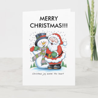 christmas_joy_warms_the_heart_santa_claus_frost.. holiday card
