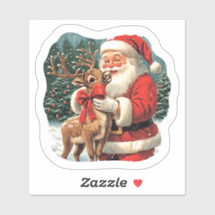 Christmas Joy With Santa and Reindeer