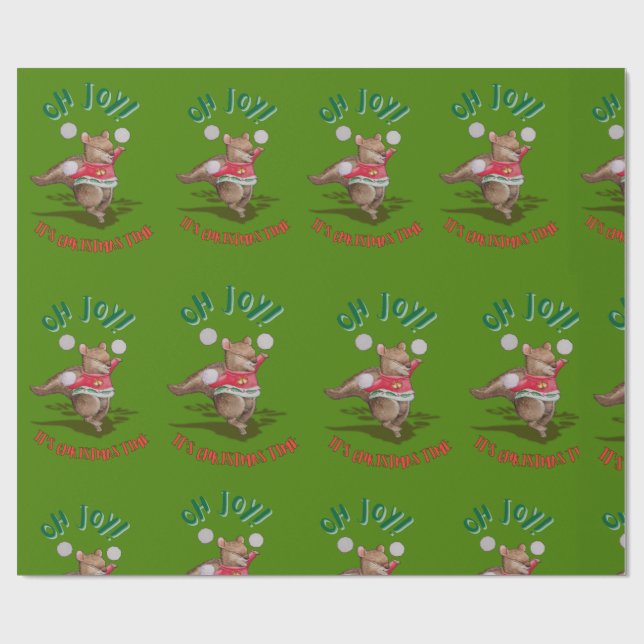 Christmas Joy Wrapping Paper (Flat)