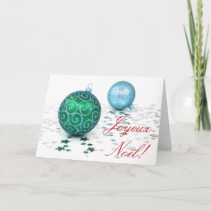 Christmas Joyeux Noel Holiday Card