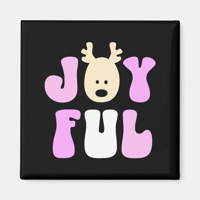 Christmas Joyful Colorful Festive Kids  Magnet (Front)