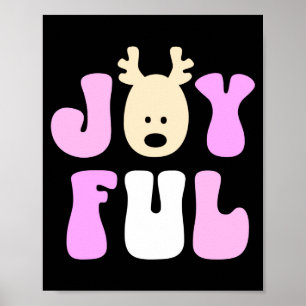 Christmas Joyful Colorful Festive Kids  Poster
