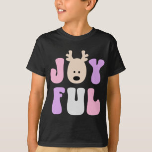 Christmas Joyful Colorful Festive Kids T Shirt