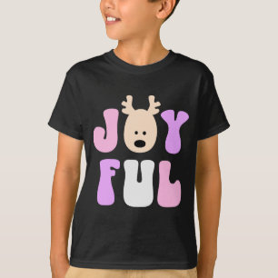 Christmas Joyful Colorful Festive Kids T Shirt 