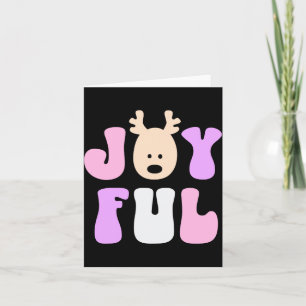 Christmas Joyful Colorful Festive Kids T Shirt  Card