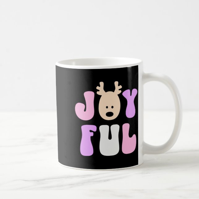 Christmas Joyful Colorful Festive Kids T Shirt  Coffee Mug (Right)