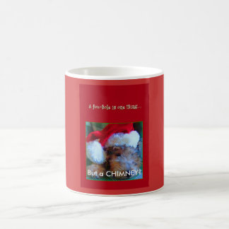 Christmas--Jubel in Santa Hat--A FOXHOLE IS ONE... Coffee Mug