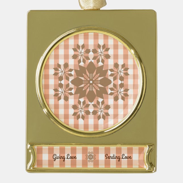 Christmas Jubilee Banner Ornament (Front)