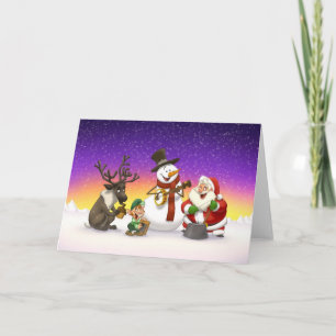 Christmas Jug Band Card (Blank Inside)