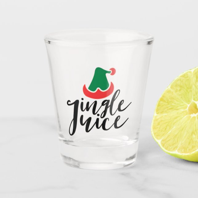 Christmas juice  shot glass (Front)