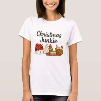 Christmas Junkie Dessert Print | Cozy Xmas graphic T-Shirt