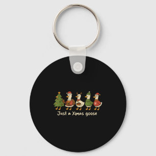 Christmas Just A Xmas Goose Funny Christmas Goose  Key Ring