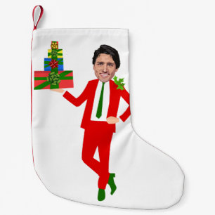 christmas justin trudeau small christmas stocking