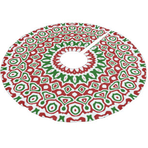 Christmas Kaleidoscope Brushed Polyester Tree Skirt