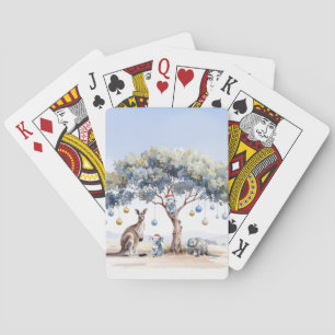 Christmas Kangaroo Koalas Platypus Gumtree Baubles Playing Cards