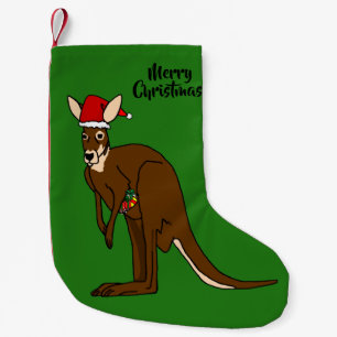 Christmas Kangaroo Small Christmas Stocking