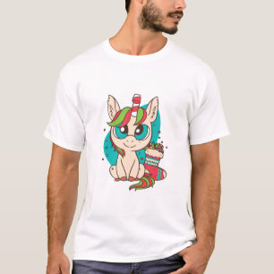 Christmas Kawaii Unicorn T-Shirt