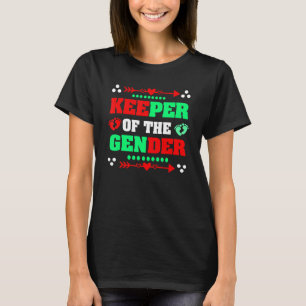 Christmas Keeper Of The Gender Baby Gender Reveal T-Shirt