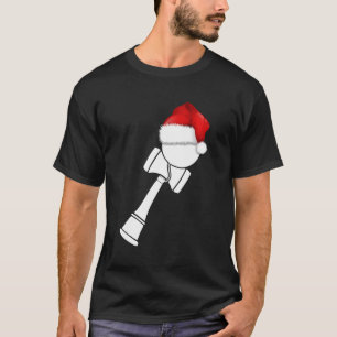 Christmas Kendama With Santa Hat T-Shirt White