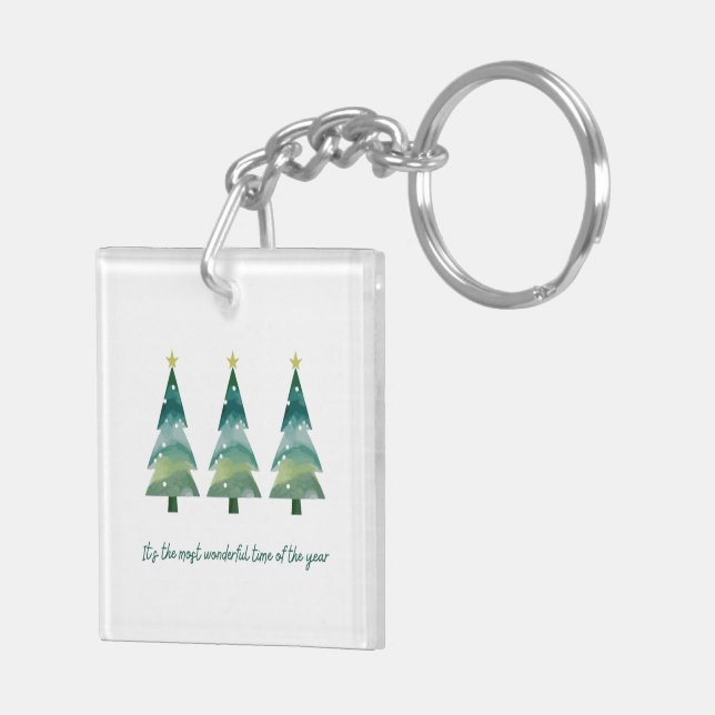 Christmas keychain - double sided  (Back Right)