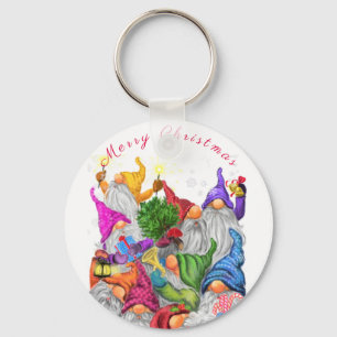 Christmas Keychain Gift Christmas Gnome Party