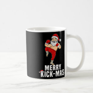 Christmas Kickboxing Santa Merry Kickmas Gift For Coffee Mug