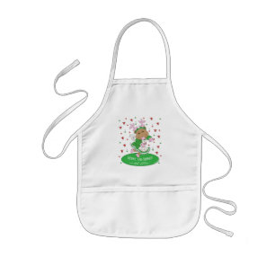 Christmas Kid Length Apron Merry and Bright