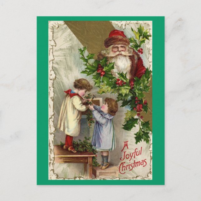 Christmas Kiddies Joyful Postcard (Front)