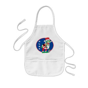 Christmas Kids Apron TySANTAsaurus Rex