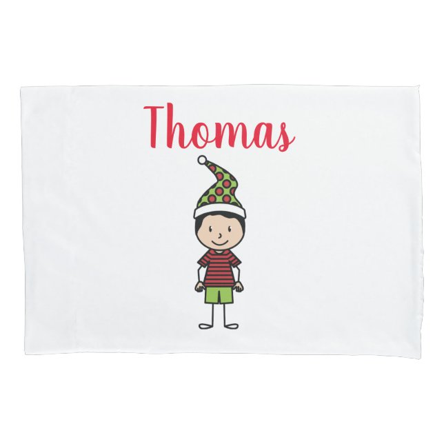 Christmas Kids Custom Name Pillowcase (Front)