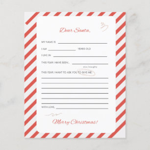  Christmas Kids latter to Santa   Flyer