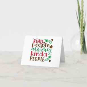 Christmas kind people thank you card