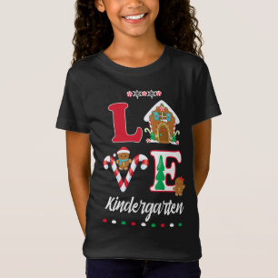 Christmas Kindergarten Holiday Teacher Students Cu T-Shirt