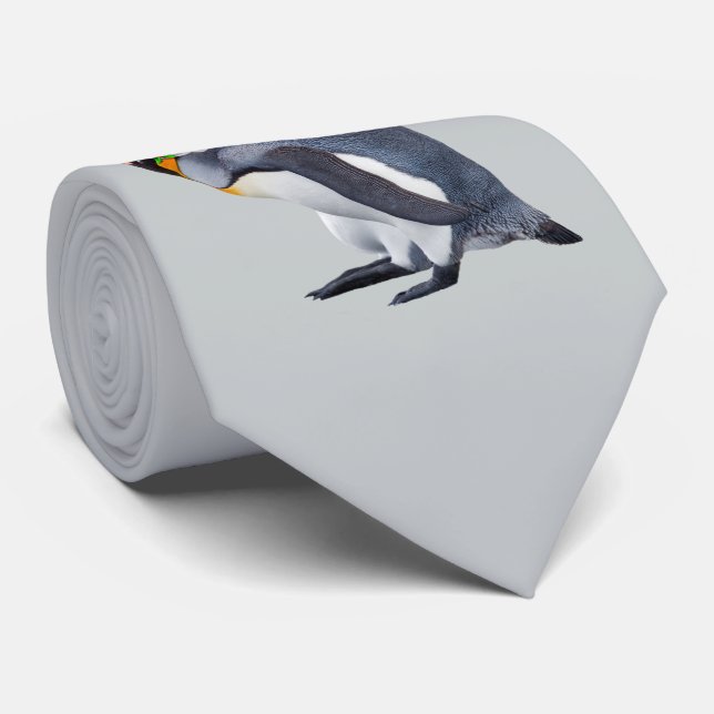 Christmas Kings Tie (Light Grey) (Rolled)