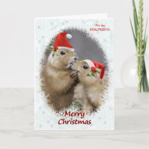 Christmas Kiss Card GIRLFRIEND
