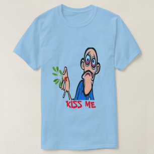 Christmas Kiss Me, edit add text- T-Shirt