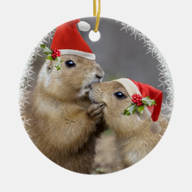 Christmas Kiss Ornament (Front)