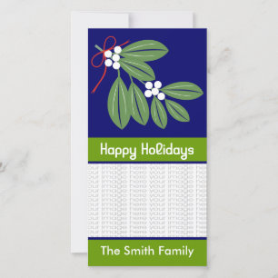 Christmas Kiss Photo Cards