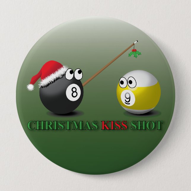 Christmas Kiss Shot buttons (Front)