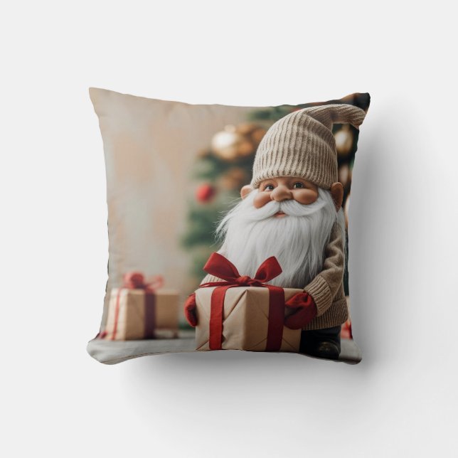Christmas kiss with Christmas cunter Cushion (Front)