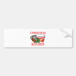 christmas kitchen bumper sticker