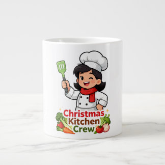 Christmas Kitchen Crew Cute Chef Mug