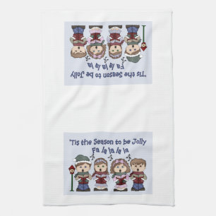 Christmas Kitchen Towel -Carolers -Tis the Season