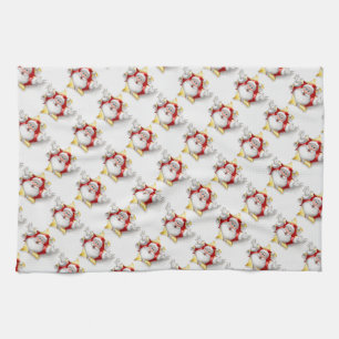 Christmas Kitchen Towel/Santa Tea Towel