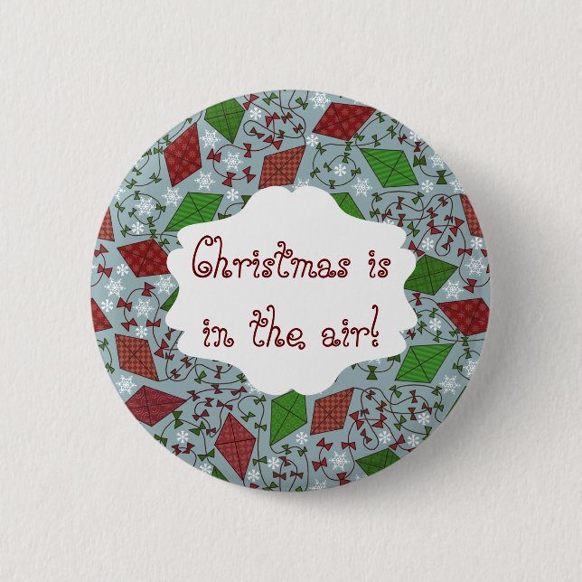 Christmas Kites, button (Front)