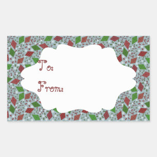 Christmas Kites, gift sticker