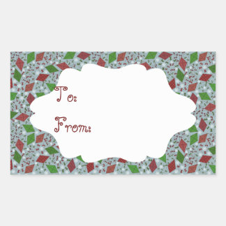 Christmas Kites, gift sticker