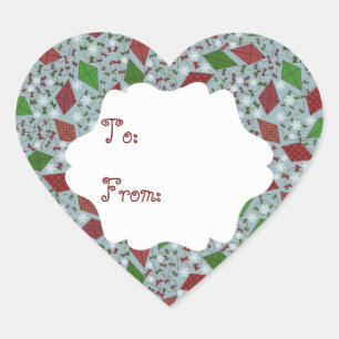 Christmas Kites, gift sticker