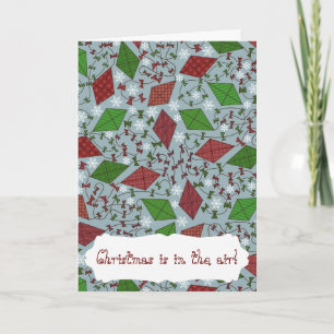 Christmas Kites, greeting card